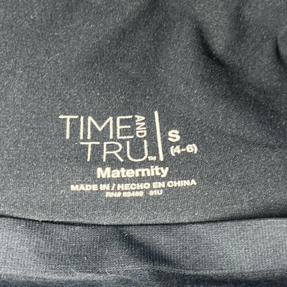 Time & Tru faded wash blue maternity straight leg jeans size small - Picture 4 of 8